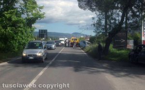 Viterbo - Scontro sulla Cassia nord