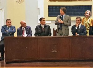 Bagnoregio - Francesco Bigiotti all'inaugurazione della nuova casa di riposo