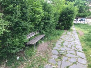 Il parco del Carmine nel degrado