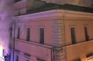 Civita castellana - L'incendio all'interno dell’ex Andosilla