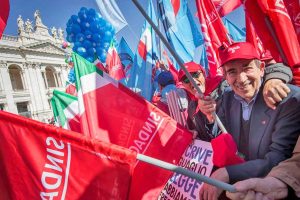 Roma - "Dateci Retta" - La manifestazione dei pensionati contro il governo