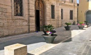 Orte - La nuova pavimentazione del centro storico