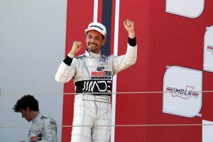 Il pilota Gustavo Sandrucci a Imola 