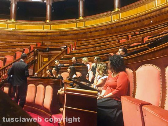 La Tusciaweb academy in visita in senato a palazzo Madama