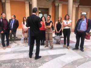 La Tusciaweb academy in visita in senato a palazzo Madama