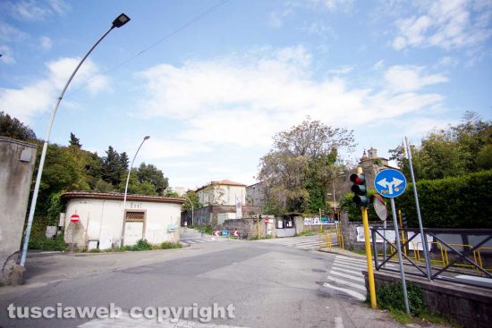 Viterbo - L'incrocio tra via Pilastro e viale Buozzi