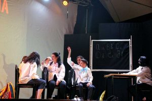 Viterbo - Un momento dello spettacolo "Diversamente uguali"