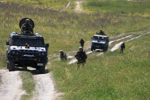 L'esercitazione degli allievi marescialli 