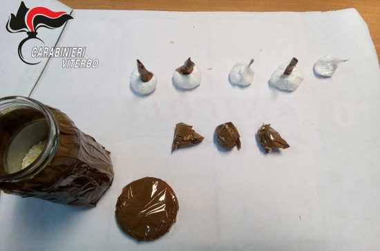 Viterbo - Carabinieri - Operazione Underground - La droga sequestrata
