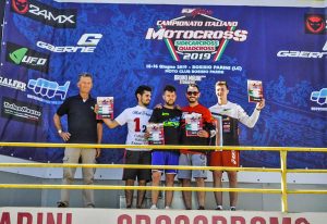 Sport - Motocross - Federico Angelici (in maglia rossa) con gli altri campioni italiani