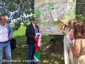Viterbo - Via Francigena - L'inaugurazione del cartello per i pellegrini