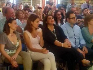 Simona Bonafé e Giuseppe Fioroni a Bomarzo