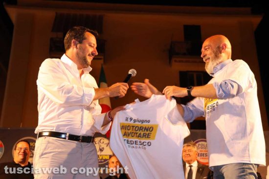 Matteo Salvini ed Ernesto Tedesco