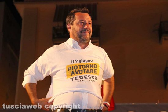 Matteo Salvini a Civitavecchia