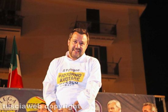 Matteo Salvini a Civitavecchia