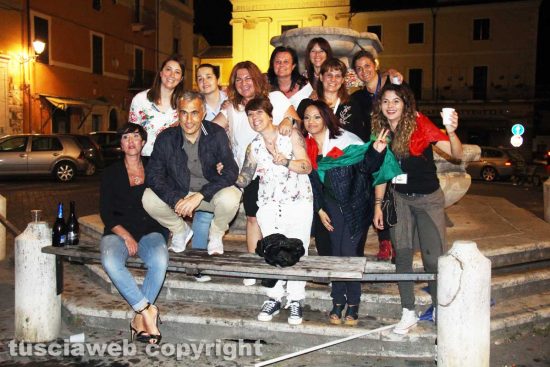 Civita Castellana - La festa subito dopo la vittoria di Franco Caprioli