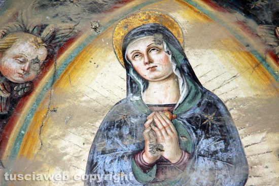 Viterbo - Gli affreschi della chiesa di Santa Maria delle Fortezze