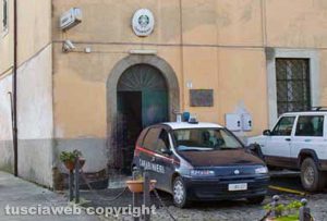 La caserma dei carabinieri di Monte Romano