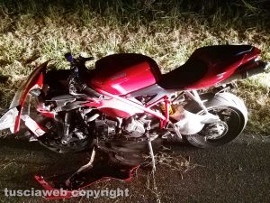 Montefiascone - Moto fuori strada, centauro ferito