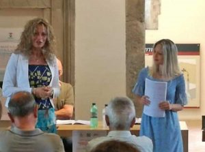 Montefiascone - L'assessora Rita Chiatti all'evento sul Corpus Domini alla Rocca