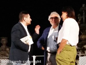 Giancarlo De Cataldo e Flavia Perina a Caffeina