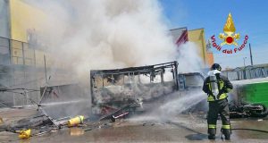 L'intervento dei vigili del fuoco