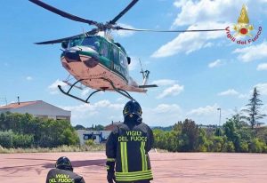 Perugia - L'intervento dei vigili del fuoco
