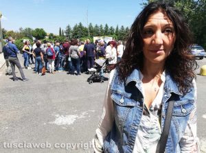 Monterosi - Il sit-in dei dipendenti di Mercatone - Elvira Fatiganti