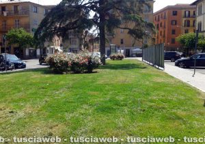 Viterbo - Pulita piazza della Rocca