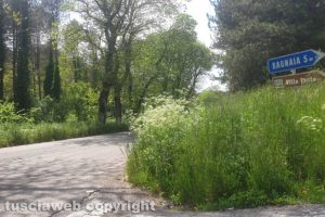 Viterbo - Il bivio per Canepina - Com'era