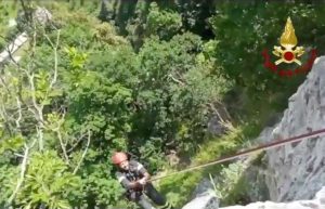 San Marino - I vigili del fuoco salvano un levriero 