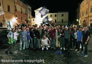 Caprioli sindaco di Civita Castellana, festa in piazza