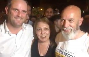 Ernesto Tedeschi sindaco di Civitavecchia, la festa in piazza