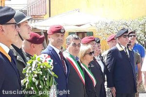 I paracadutisti di Viterbo in visita a Giavera del Montello