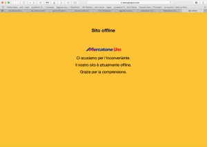 Il sito internet di Mercatone Uno