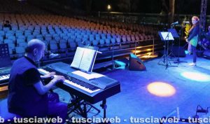 La cantante Laura Allegrini - La cantante Laura Allegrini - Le prove del concerto