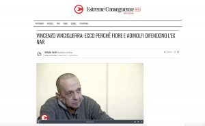 Vincenzo Vinciguerra nell'intervista pubblicata da Estreme Conseguenze