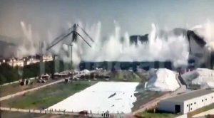 Genova - Demolito il ponte Morandi