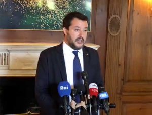 Washington - Matteo Salvini in conferenza stampa