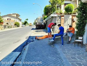 I tecnici al lavoro a Zepponami