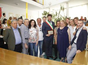 Bassano in Teverina - Il sindaco Romoli alla festa per la rielezione