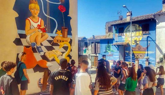 Viterbo - I ragazzi dell'Erasmus a Sant'Angelo