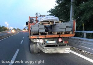 Viterbo - L'incidente sulla Superstrada 