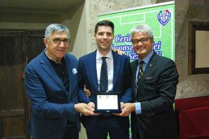 Sport - Calcio - La premiazione degli arbitri viterbesi