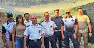 Vasanello - Gli agenti della polizia locale in addestramento allo Shooting club Vasanello