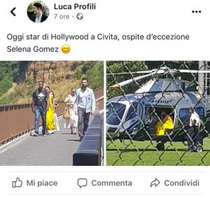 Selena Gomez a Civita di Bagnoregio