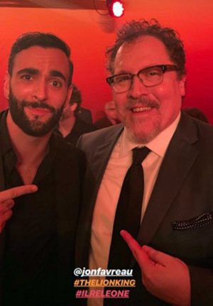 Mengoni col regista Jon Favreau