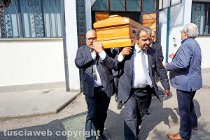 Viterbo - I funerali di Luciana Zampi