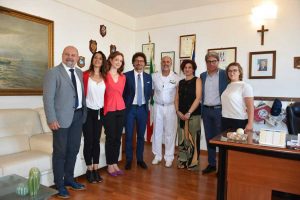 Civitavecchia - Il ministro Toninelli e i parlamentari in visita alla capitaneria e al porto 