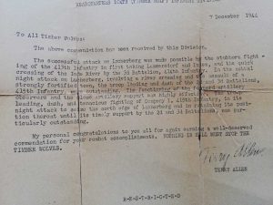 La corrispondenza tra Joseph Dawson e Terry Allen